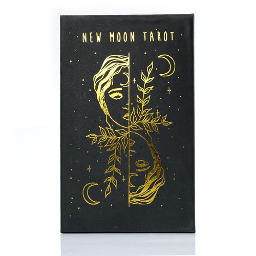 New moon tarot cards with box