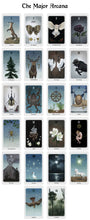 Load image into Gallery viewer, Anima Mundi Tarot Cards Premium Box Set. Gold foiled with guidebook. Major arcana
