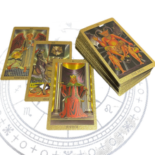 Load image into Gallery viewer, Gold Classic Tarot Cards
