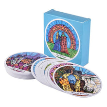 Load image into Gallery viewer, Classic Round Monastery Cloister Tarot Cards
