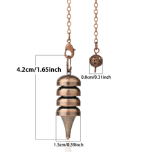 Load image into Gallery viewer, Cone layered metal pendulum measurement
