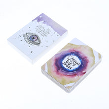 Load image into Gallery viewer, Eye Oracle Cards purple box
