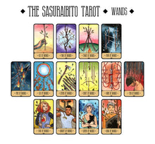 Load image into Gallery viewer, The Sasuraibito Tarot Card Deck spread
