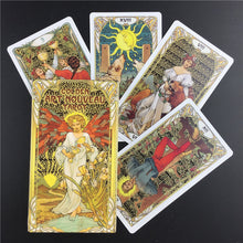 Load image into Gallery viewer, Golden Art Nouveau Tarot Cards
