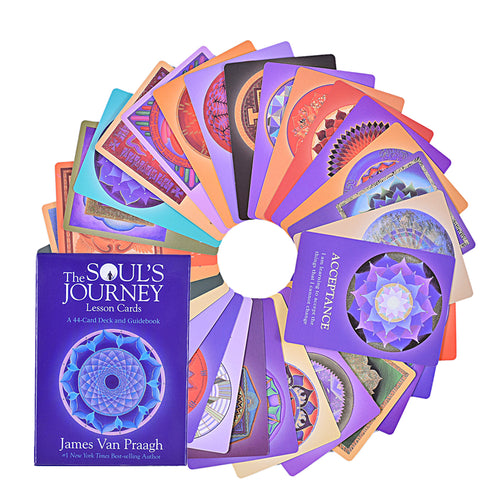 The Souls Journey Oracle Cards box with spread