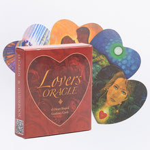 Load image into Gallery viewer, Lovers Oracle Messages Cards box and sample images
