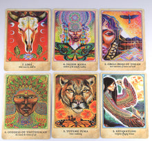 Load image into Gallery viewer, Earth Warriors Oracle Deck card spread
