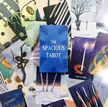 Load image into Gallery viewer, The Spacious Tarot Cards box and spread
