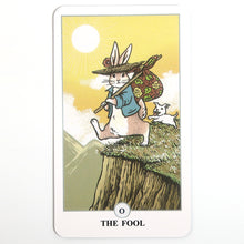 Load image into Gallery viewer, The Lunalapin Rabbit tarot card deck the fool
