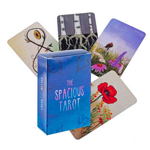 The Spacious Tarot Cards  box and spread