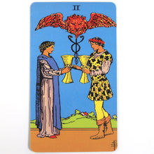 Load image into Gallery viewer, The Original Borderless Tarot Cards 2 cups
