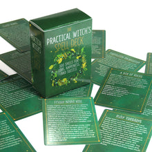 Load image into Gallery viewer, The Practical Witch&#39;s Spell Deck box with card spread
