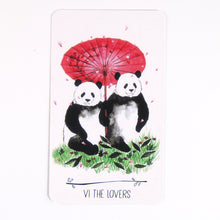Load image into Gallery viewer, Way of the Panda Tarot Cards the lovers
