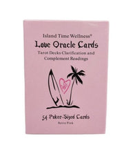 Load image into Gallery viewer, Island time wellness pink Love Oracle Cards box
