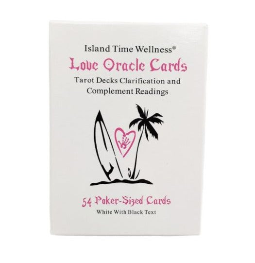 Island time wellness white Love Oracle Cards