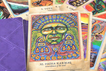 Load image into Gallery viewer, Earth Warriors Oracle Deck close up design of cards
