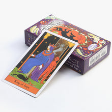 Load image into Gallery viewer, The Halloween Tarot Cards box and king of imps
