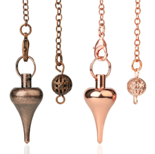 Load image into Gallery viewer, Teardrop Metal Pendulum copper and rose gold
