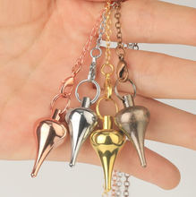 Load image into Gallery viewer, Teardrop Metal Pendulum all colours gold, silver, copper and rose gold
