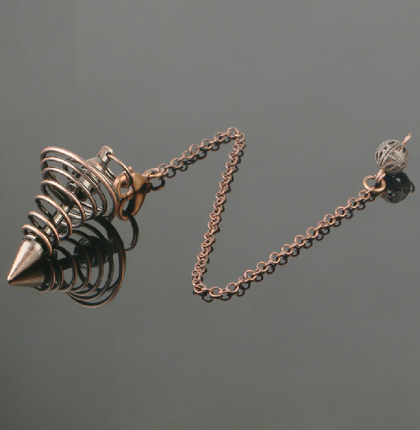 Metal Spiral Pendulum copper colour