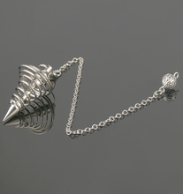 Load image into Gallery viewer, Metal Spiral Pendulum silver
