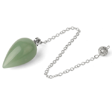 Load image into Gallery viewer, Waterdrop Healing Crystal Pendulum green adventurine
